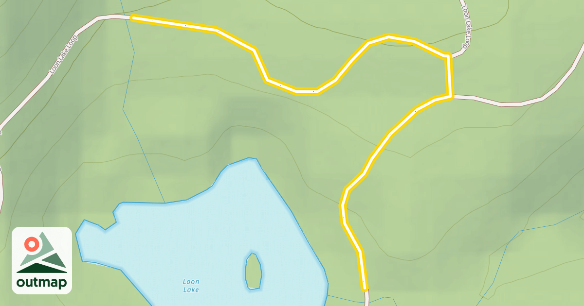 Map of Loon Lake Loop