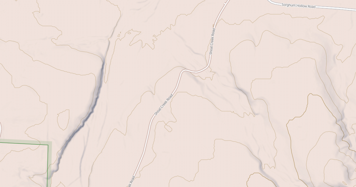 Map preview of SHOAL CREEK