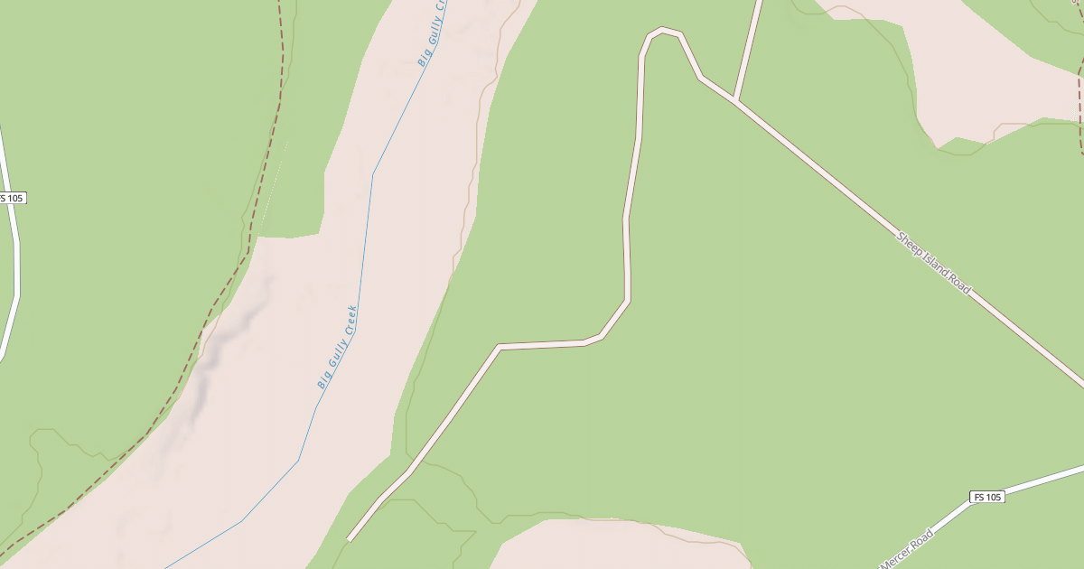 Map preview of USFS National Forest System Roads {18E886F1-1C0D-4B8A-B763-1CAC9174DAAB}