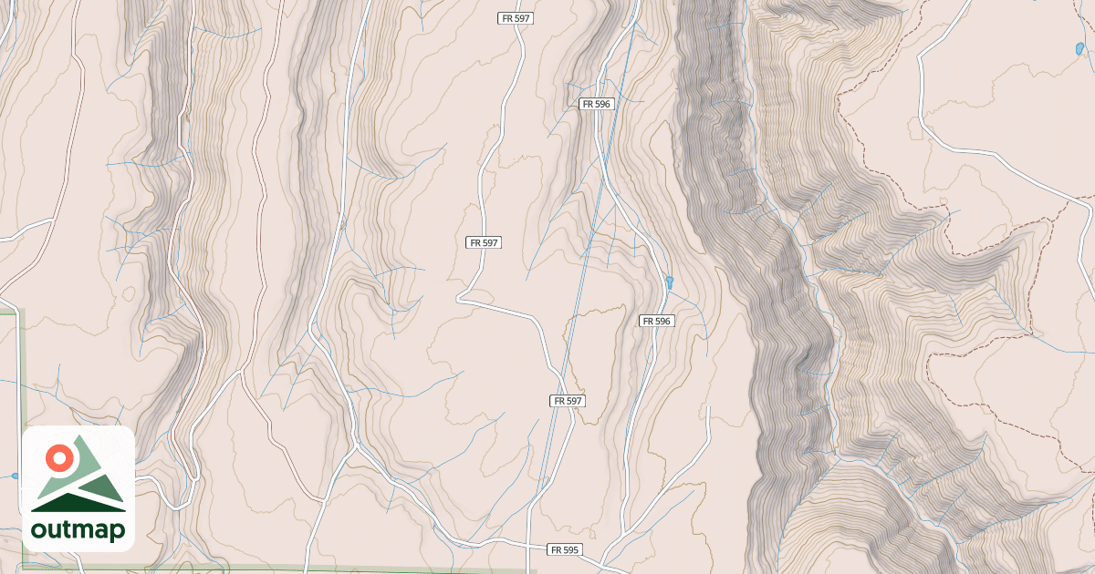 Map of EAST MCKEE DIVIDE