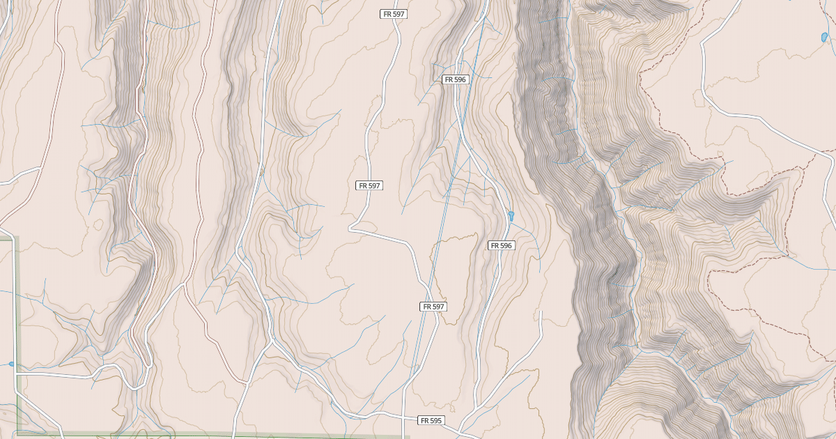 Map preview of EAST MCKEE DIVIDE