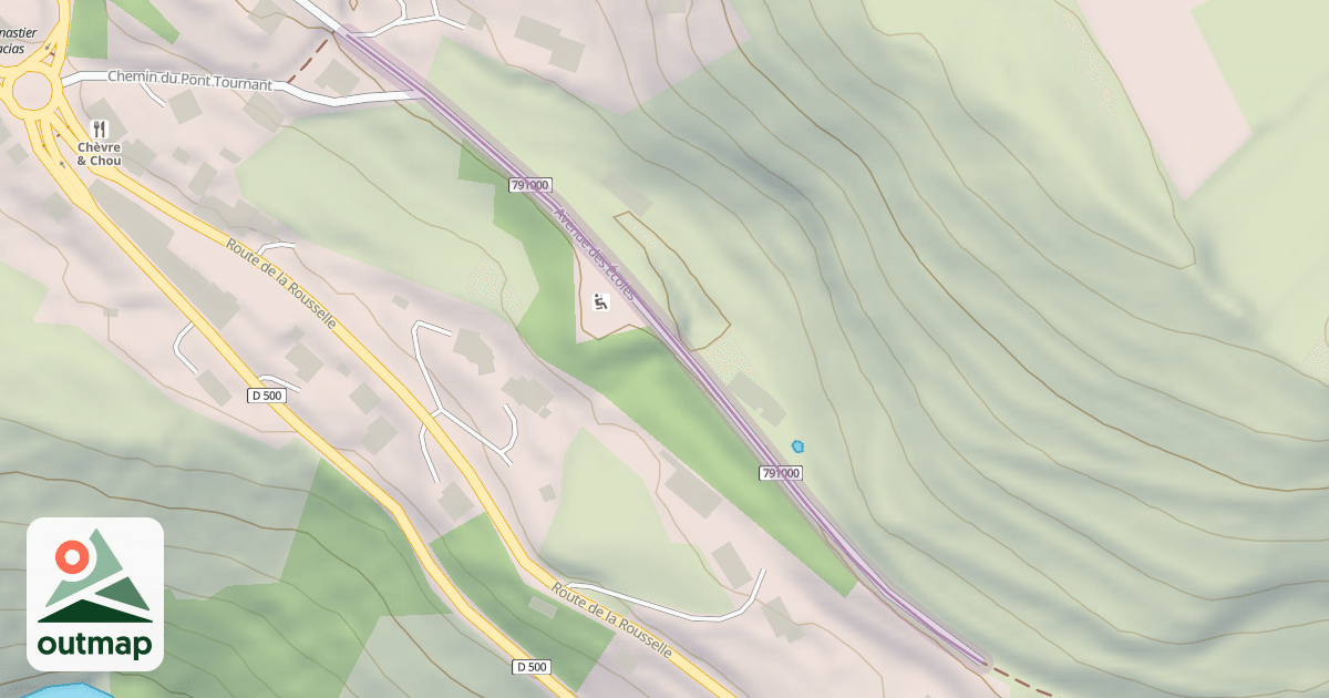 Map of Avenue des Écoles