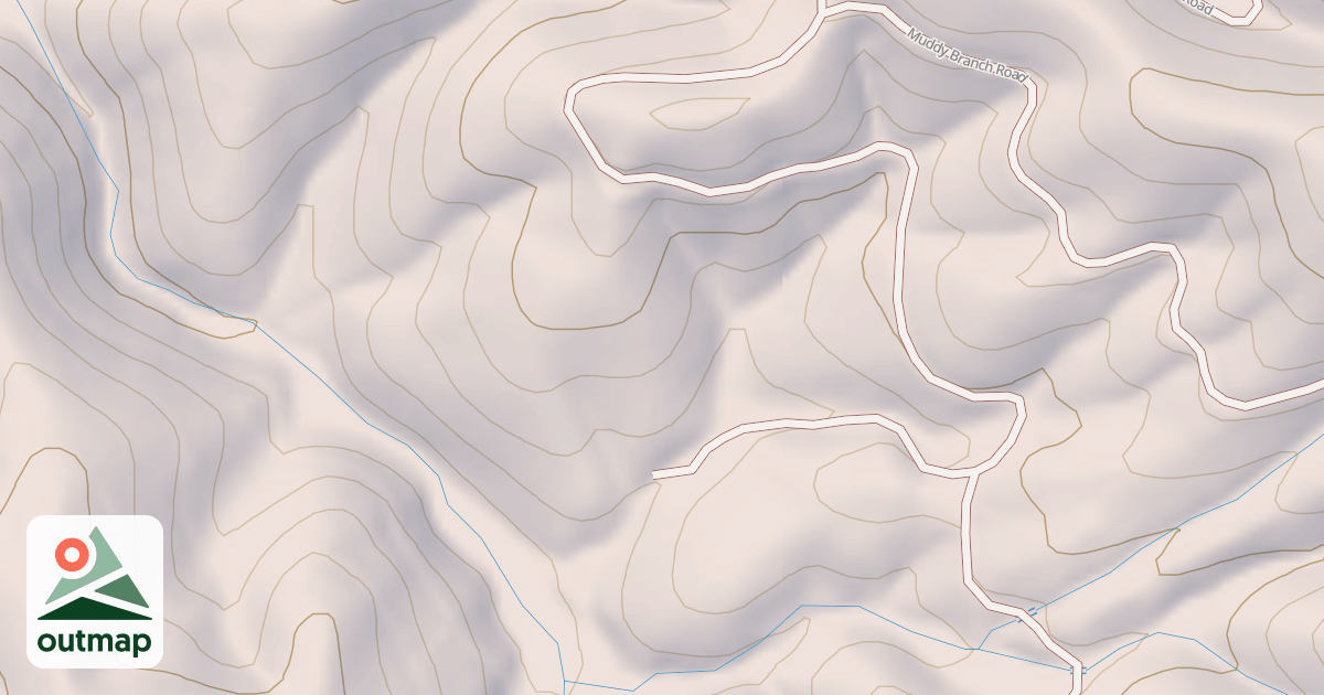 Map of MUDDY BRANCH