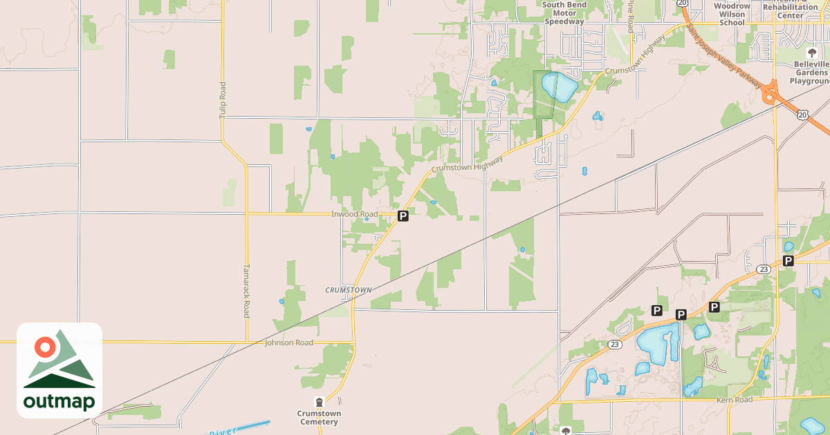 Map of Buffalo Run Snowmobile Trail