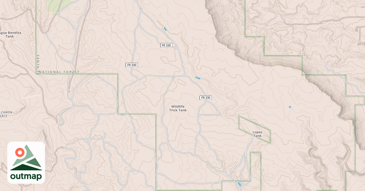 Map of USFS Motor Vehicle Use Map Roads {E1A668E8-7CE6-4D2B-A6CA-F4EAE80CB0C8}