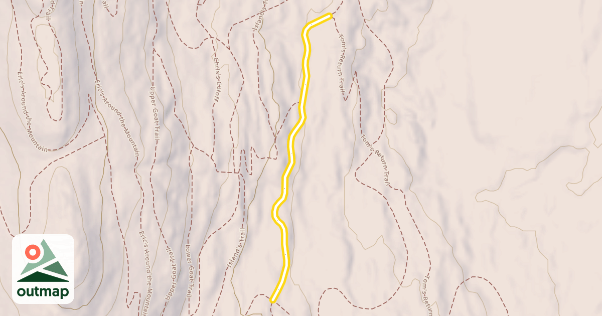 Map of Ashby Ridge Trail