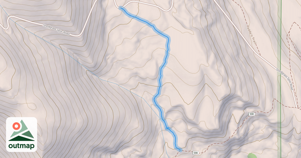 Map of Snodgrass Spur 590.2A Trail