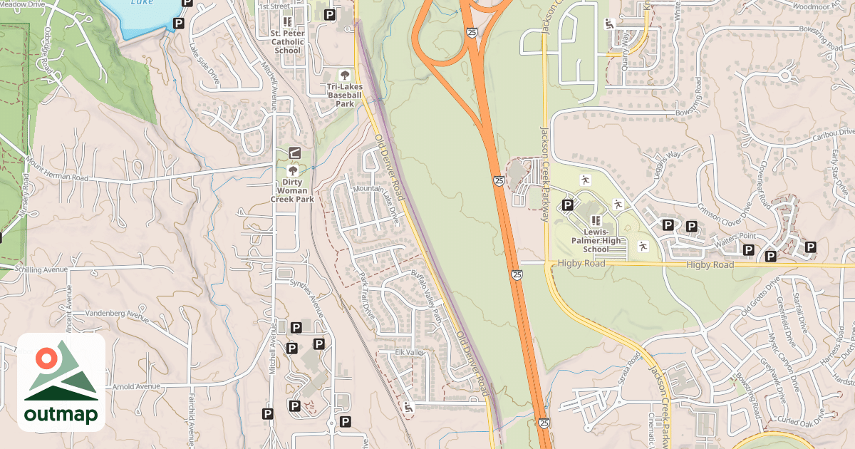 Map of New Santa Fe Regional Trail