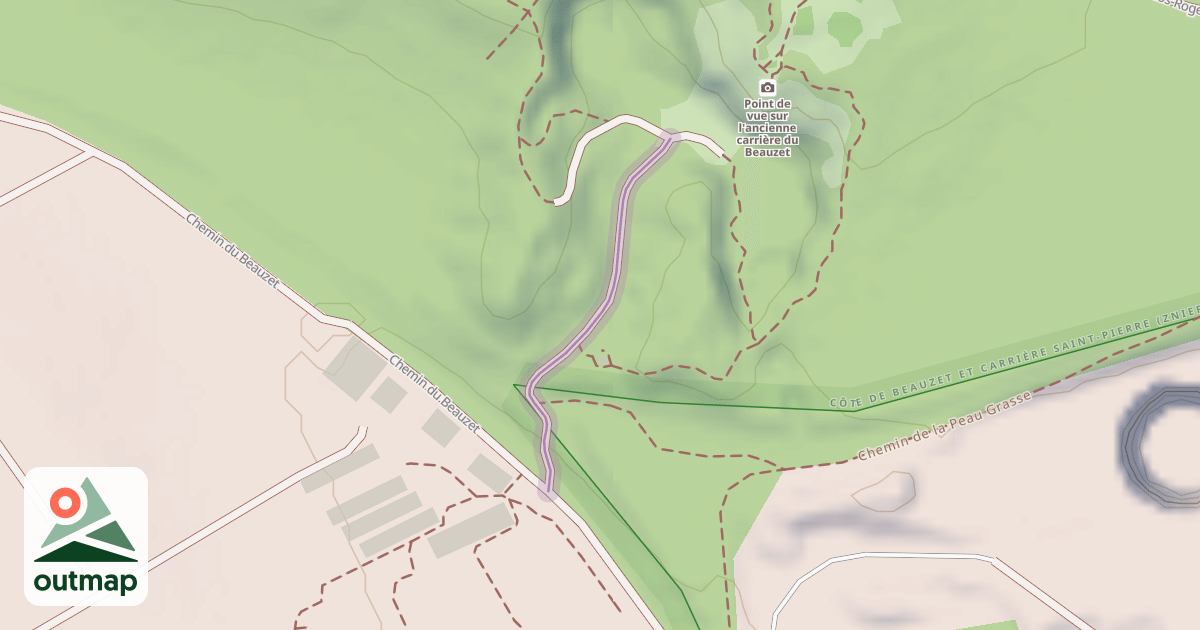 Map of Chemin de la Carrière