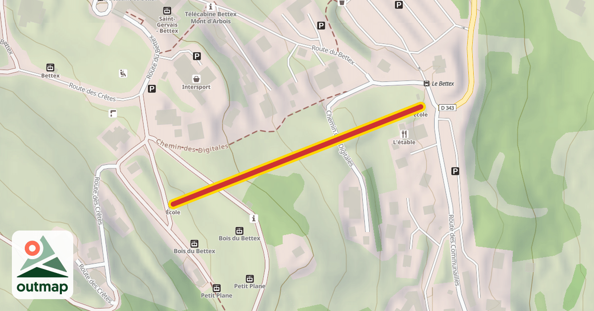 Map of École