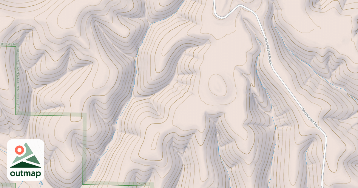 Map of USFS National Forest System Roads {C63F48B1-5C4C-4395-938D-8823974D9F6C}