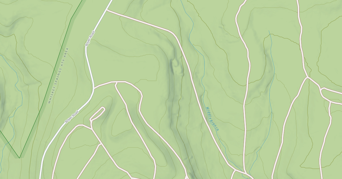Map preview of Whiskey Springs Trails