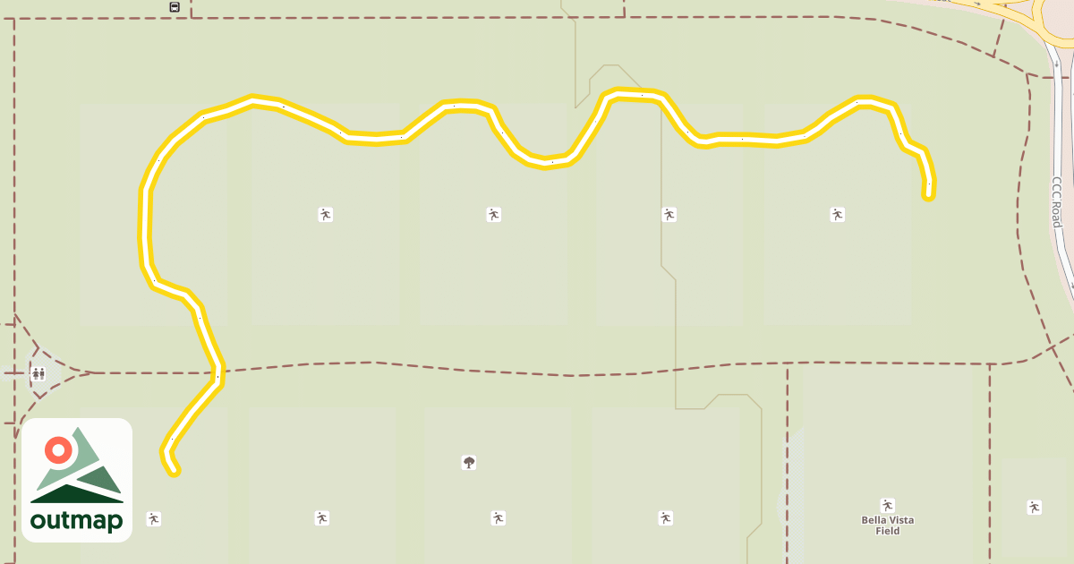 Map of Fort Missoula Nordic Ski Trails