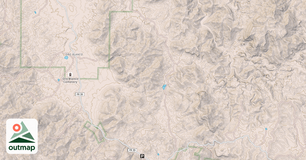 Map of CHIMNEY CANYON