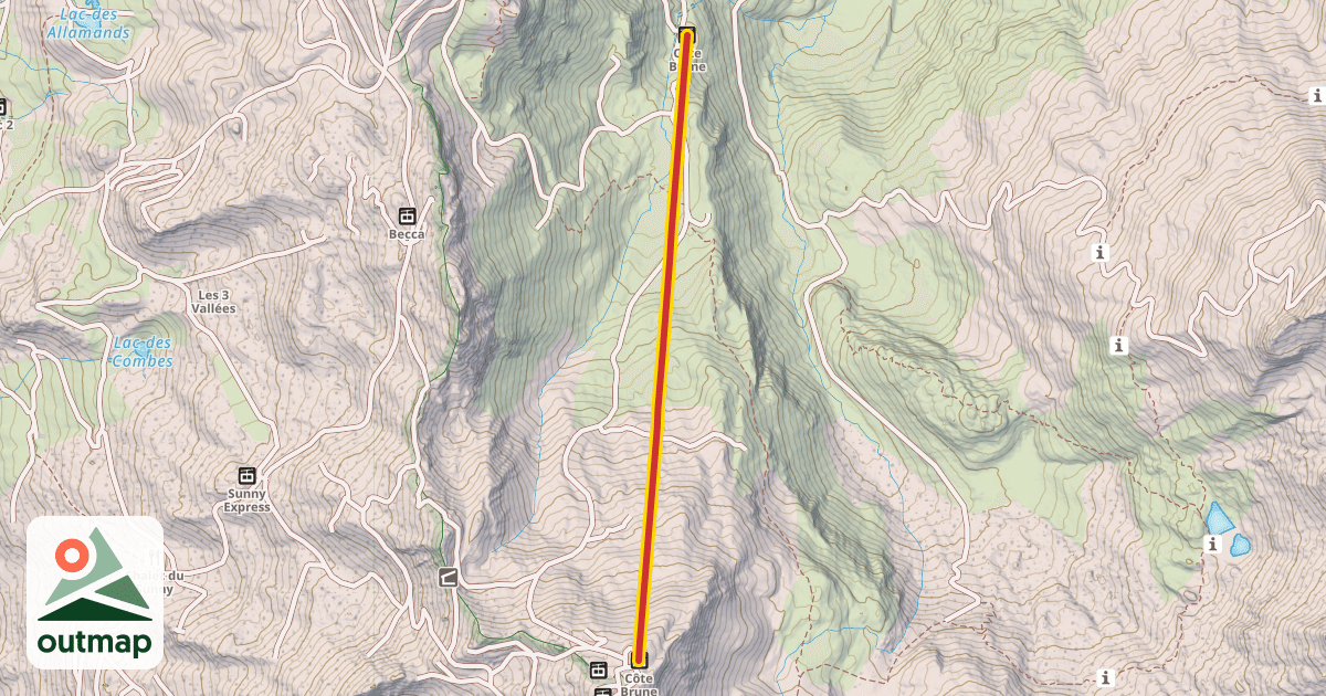 Map of Côte Brune