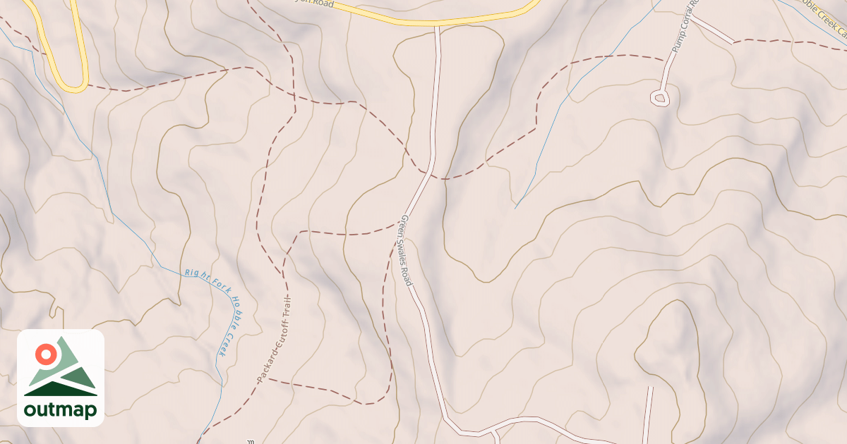 Map of GREEN SWALES