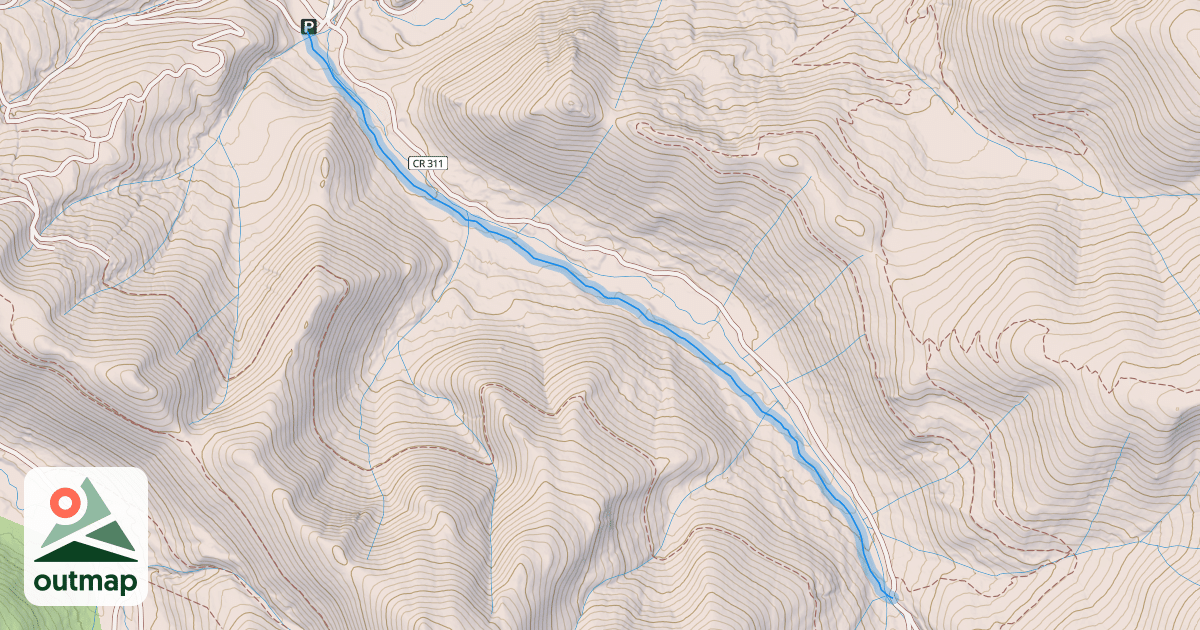 Map of South Fork Swan Trail