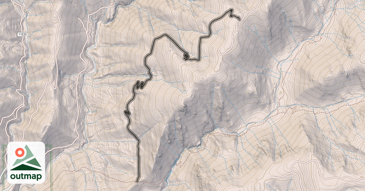 Map of Big Boulder Trail