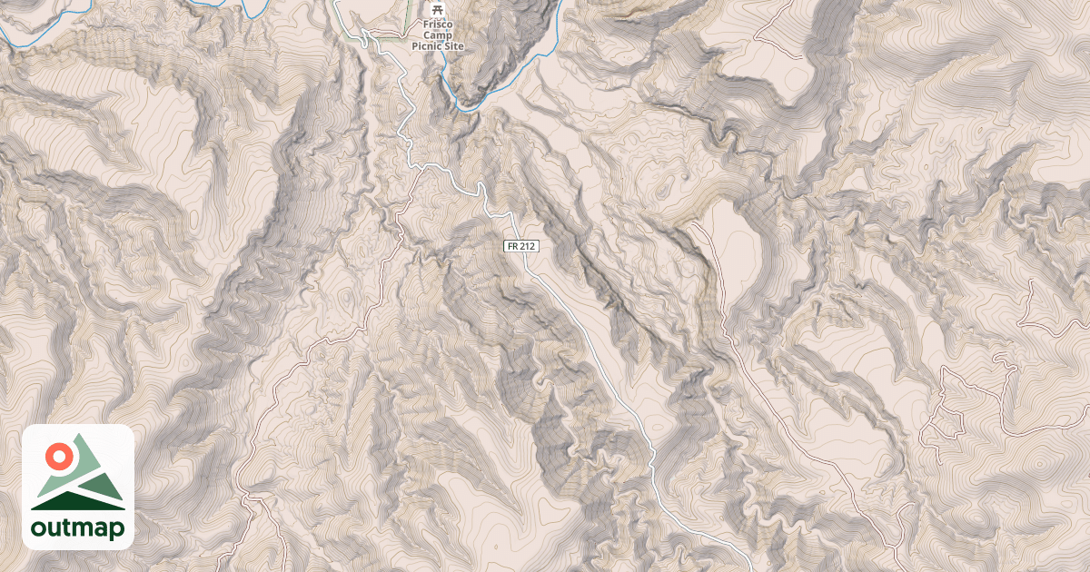 Map of SAN FRANCISCO RIVER