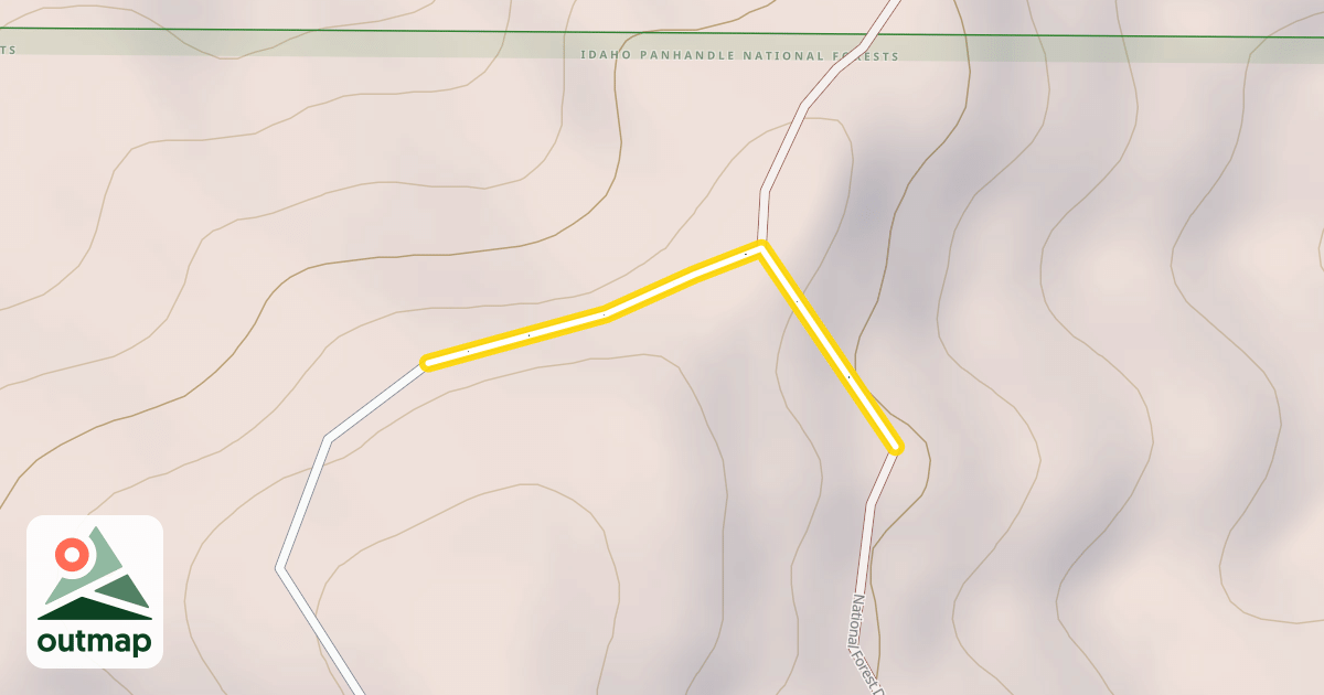 Map of National Forest Development Road 1479