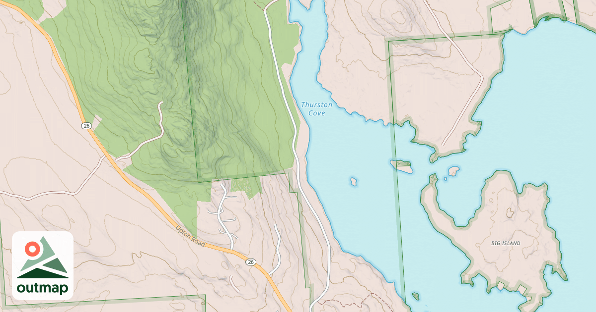 Map of Mountain Pond Rd
