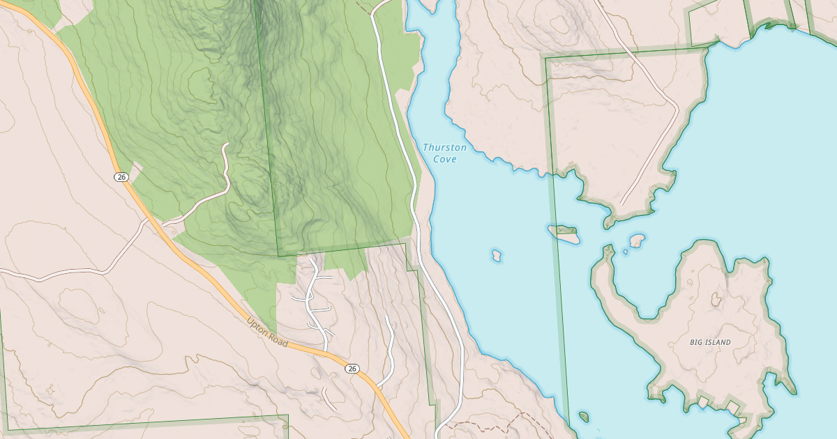 Map preview of Mountain Pond Rd