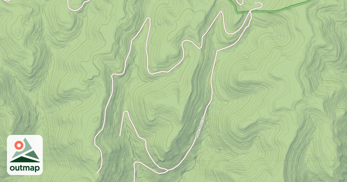 Map of LAUREL RUN
