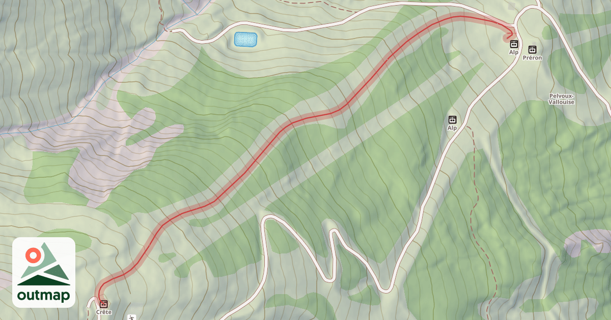 Map of Combe du Loup