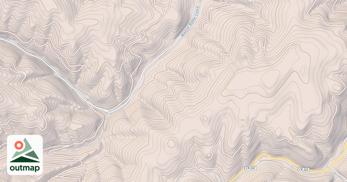 Map of BUTTE CREEK EAST