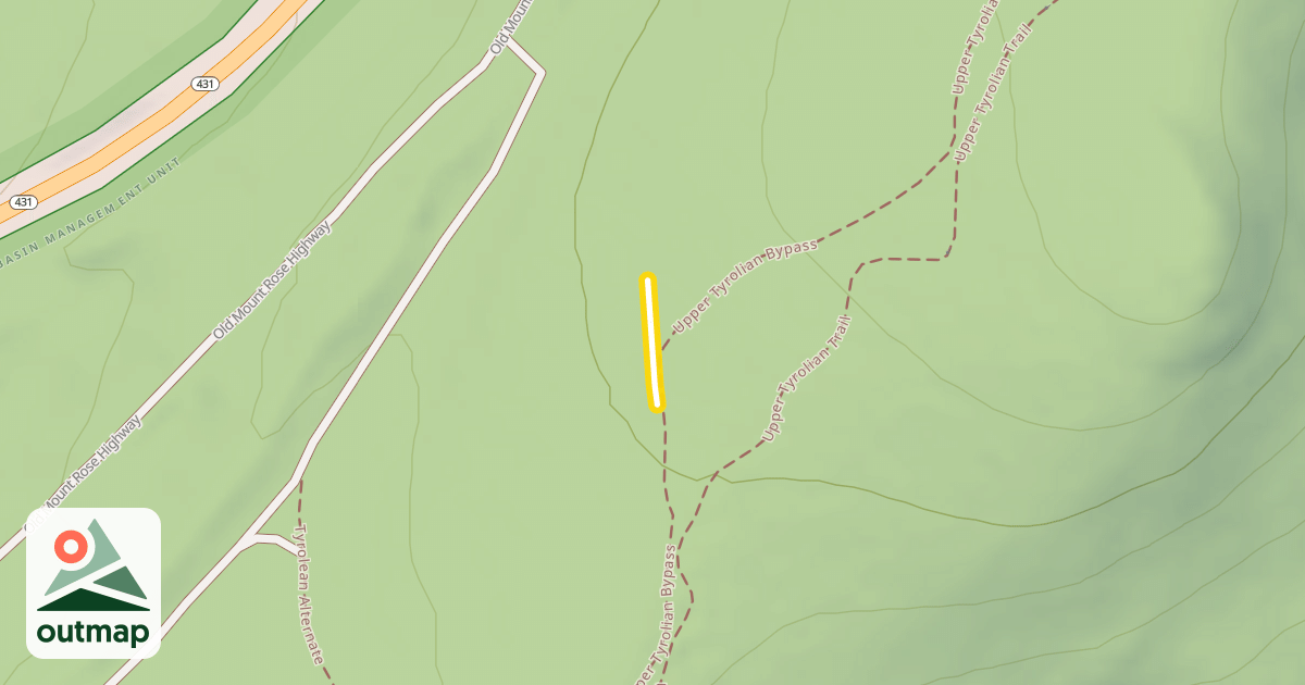 Map of Lower Lo Sno Connector