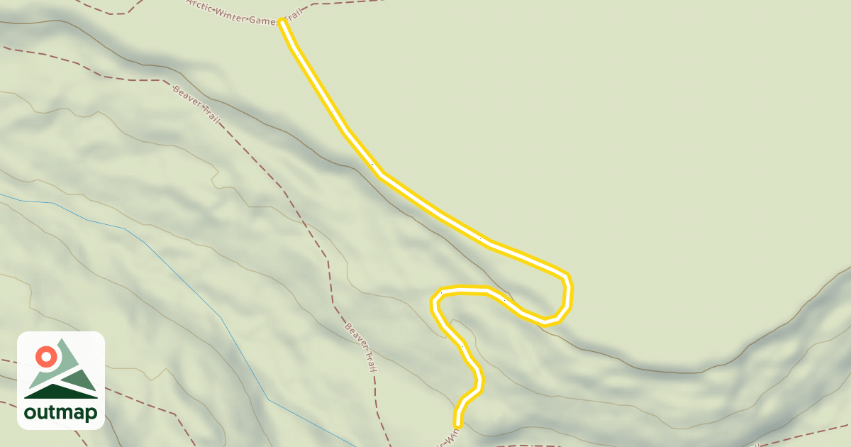 Map of Arctic Winter Games Trail