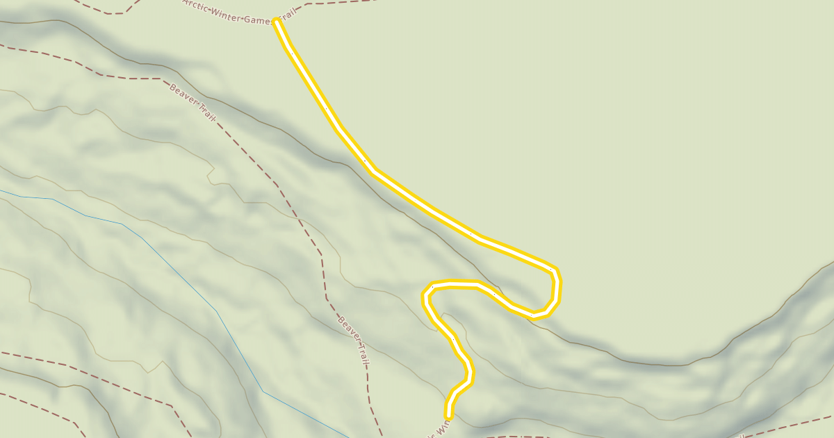 Map preview of Arctic Winter Games Trail