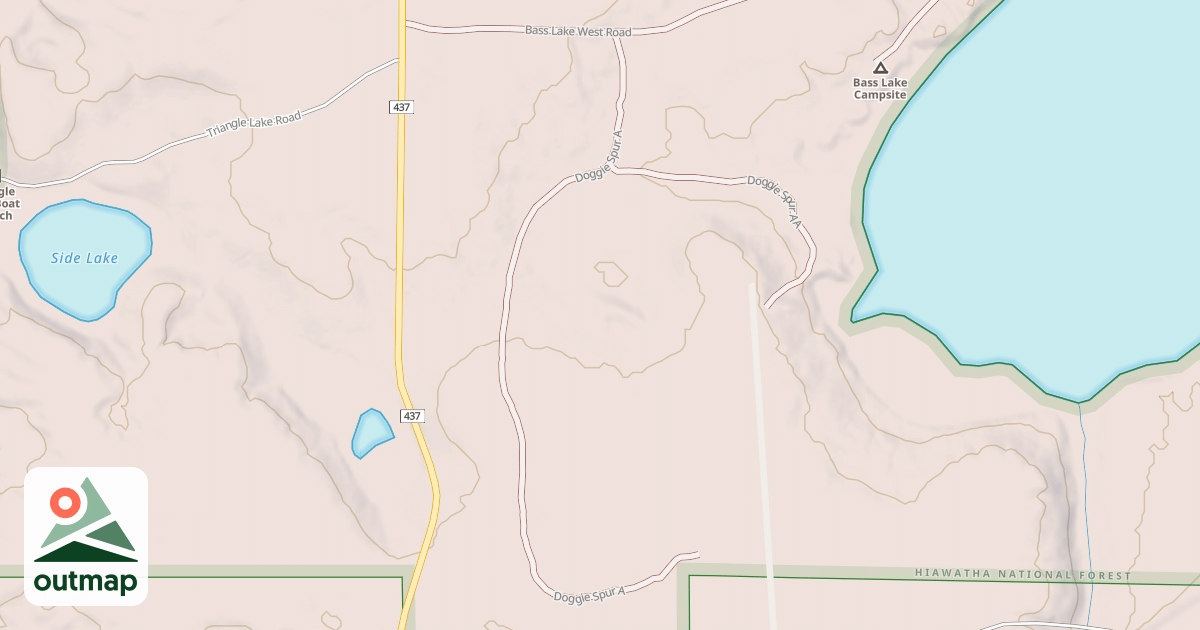 Map of DOGGIE SPUR A