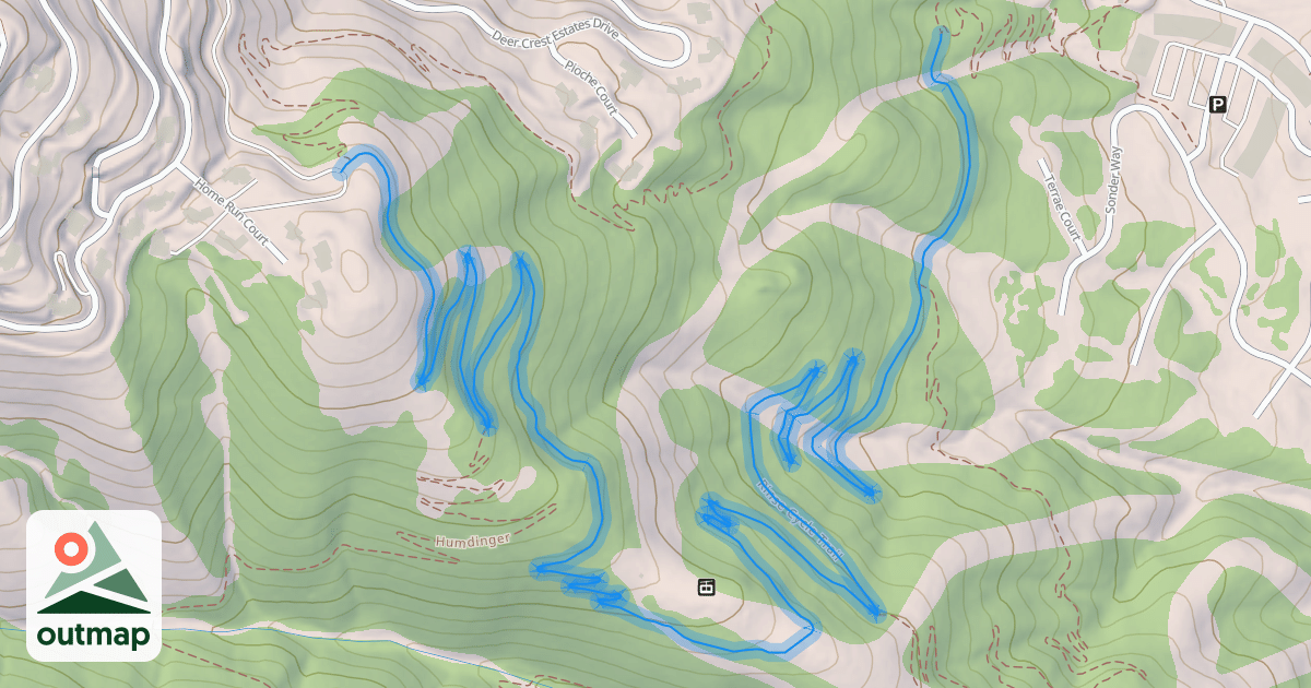 Map of Rinse Cycle Trail