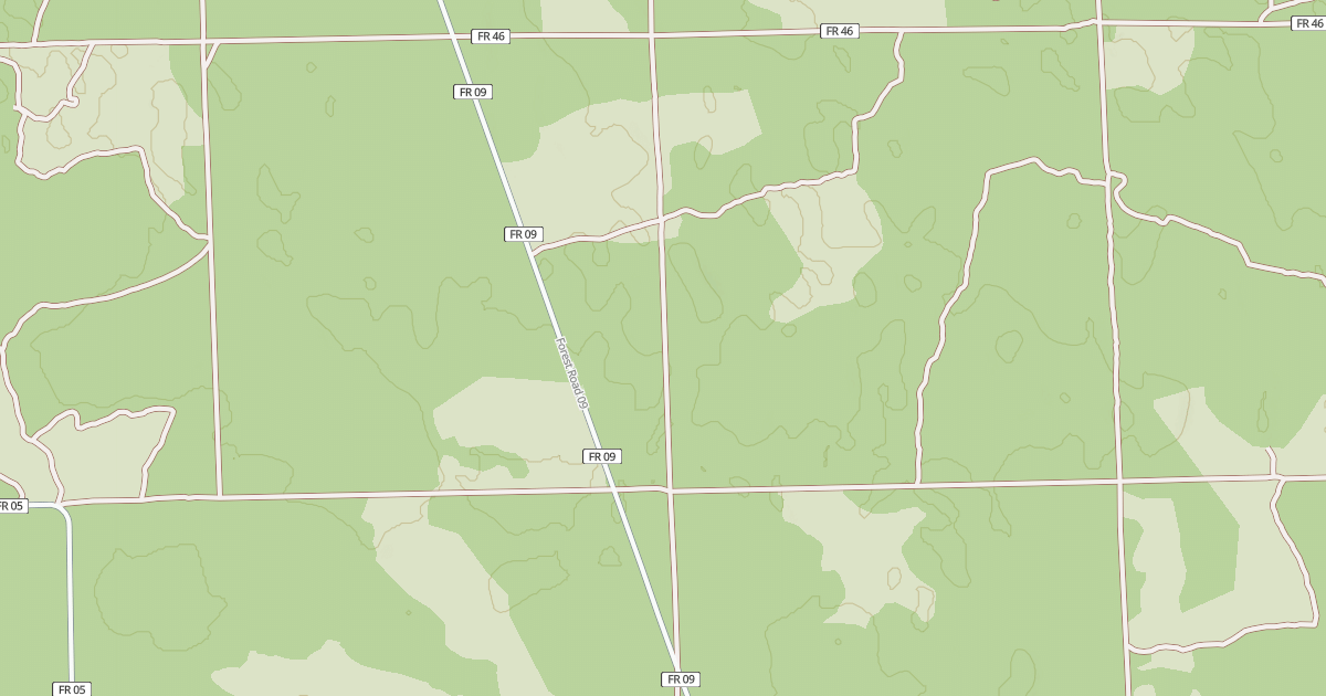 Map preview of USFS Motor Vehicle Use Map Roads {51C3E160-CC3F-4B76-AD24-39797F28FA99}