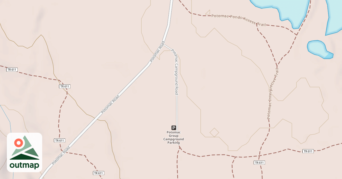 Map of POTOMAC CAMPGROUND ROAD
