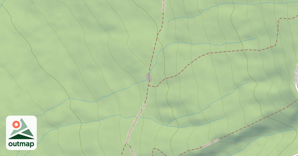 Map of Coquitlam Lake View Trail