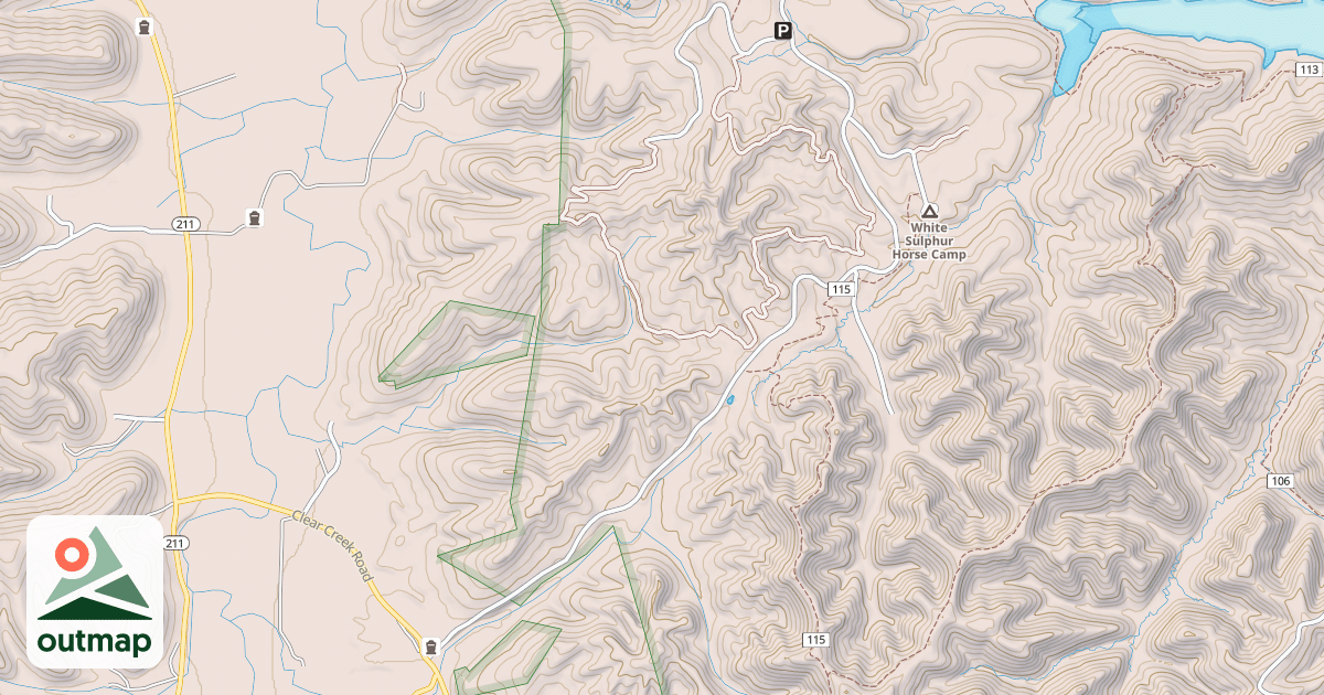 Map of SULPHUR BRANCH