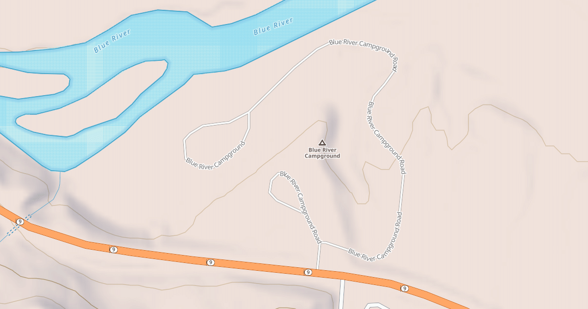 Map preview of BLUE RIVER CAMPGROUND