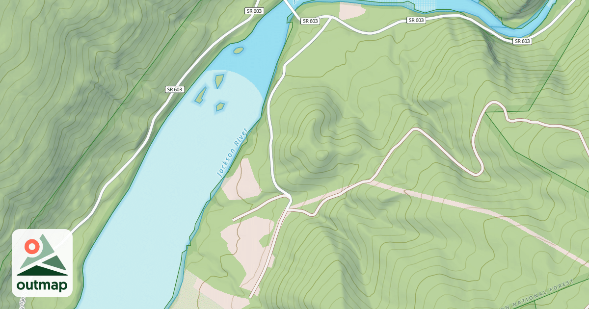 Map of LEATHERWOOD LODGE