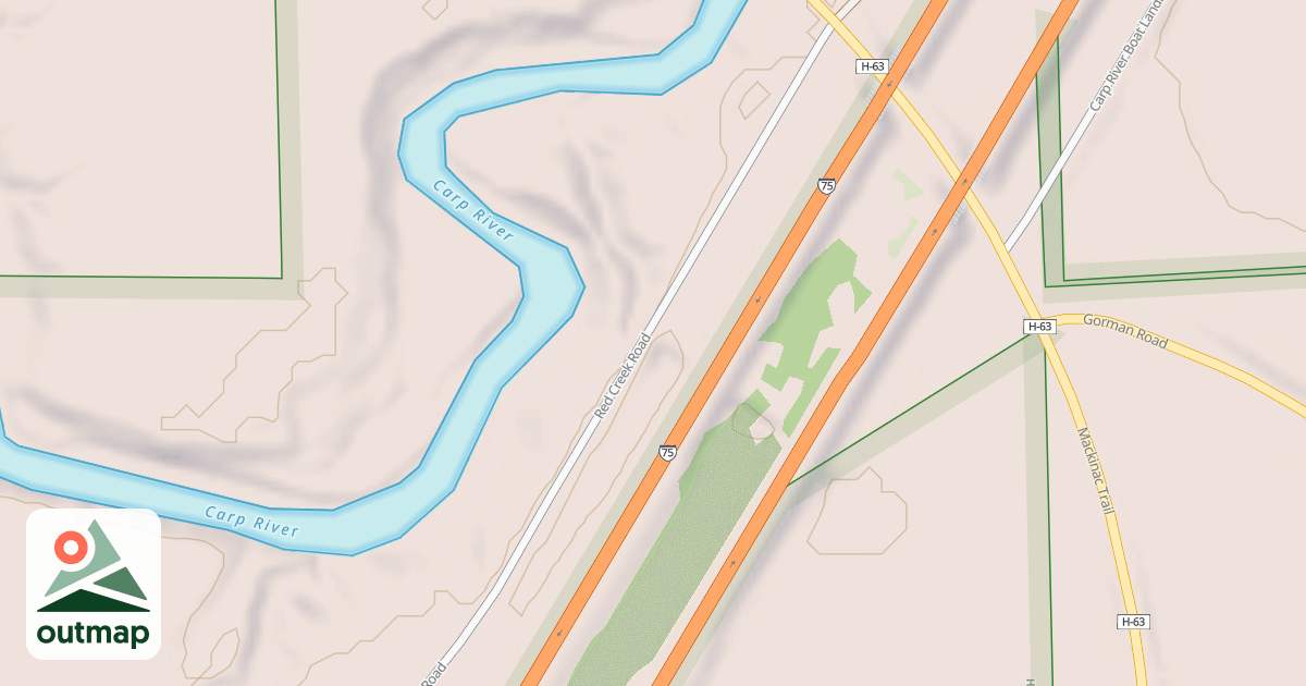 Map of RED CREEK