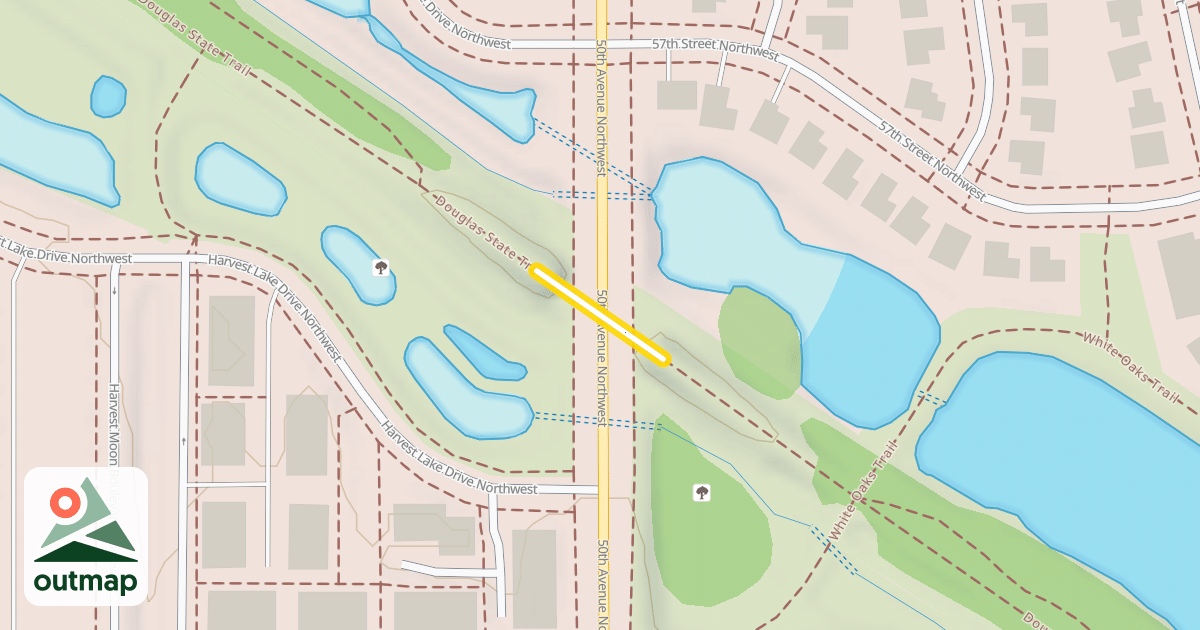 Map of Douglas State Trail