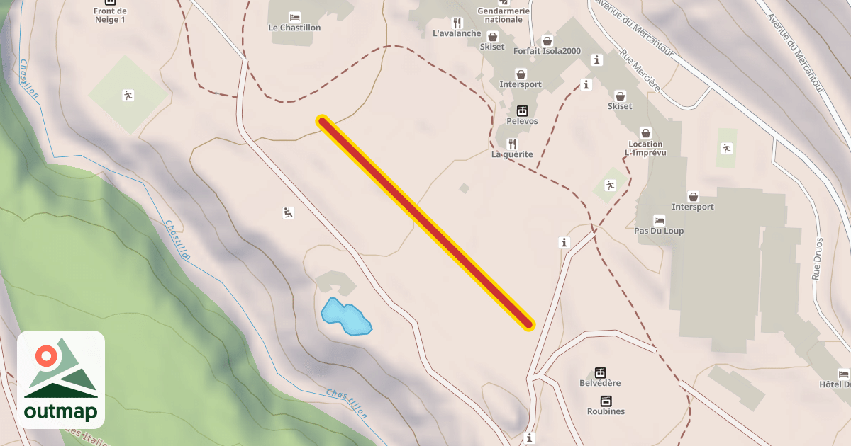 Map of Front de neige 1