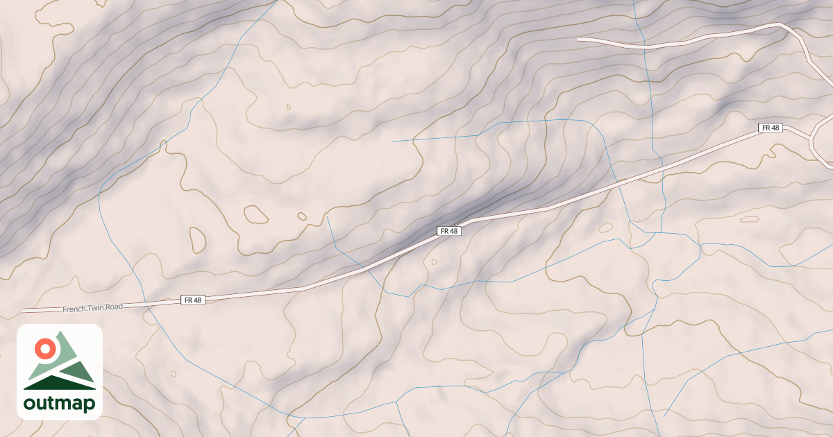 Map of FRENCH TWIN