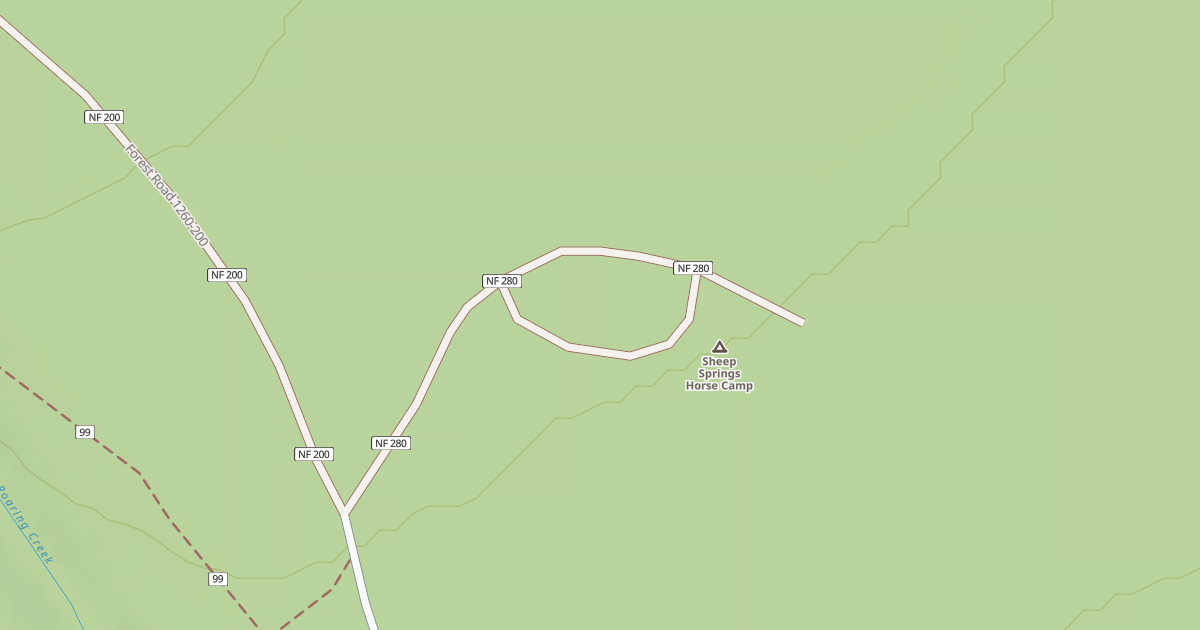 Map preview of SHEEP SPRING HORSE CAMP