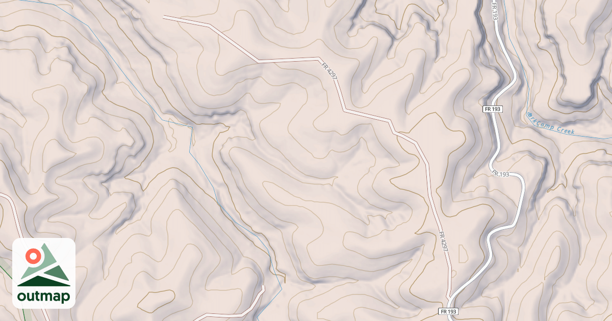 Map of CURD RIDGE