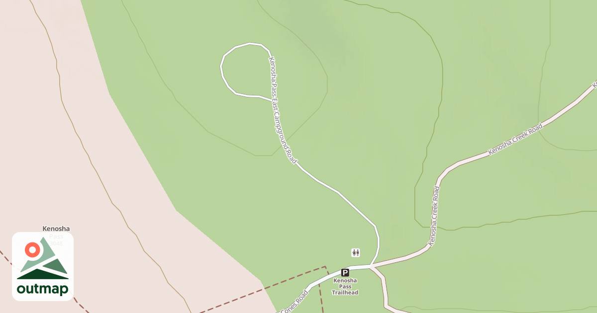 Map of KENOSHA PASS EAST CG
