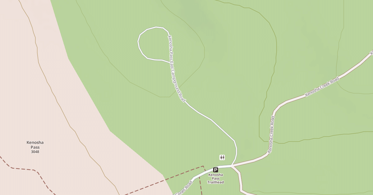 Map preview of KENOSHA PASS EAST CG