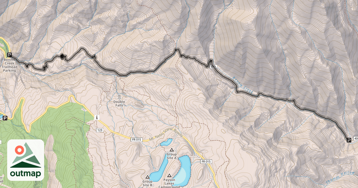 Map of Bennie Creek Trail
