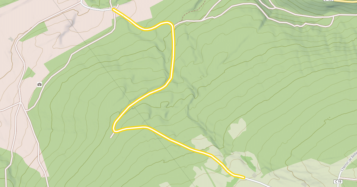 Map preview of Route du Mont d'Or